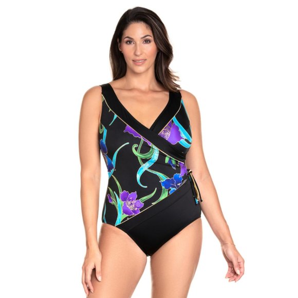 NWT Longitude Tassel Surplice One Piece Swimsuit - Picture 1 of 5